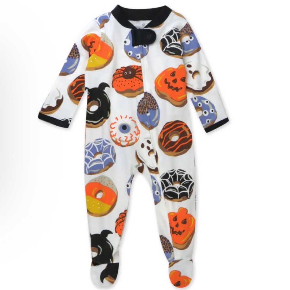 HONEST ORGANIC Cotton Fun Foods Halloween Sleep & Play Pajamas